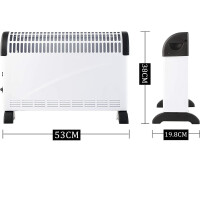 Niclas Classic Thermokonvektor 2000W Heizgerät Raumheizung Energieeffizient Weiß