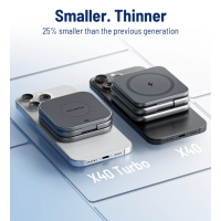 KUXIU X40 Turbo 3-in-1 Wireless Charger Faltbar Qi2 45W iPhone Apple Watch