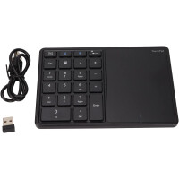 Cuifati Bluetooth Wireless Number Pad 22 Tasten mit Touchpad Schwarz