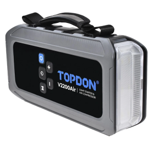 TOPDON  V2200Air 12V Starthilfe 2200A Booster Kompressor Powerbank PD45W