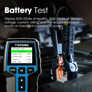 TOPDON BT200 Autobatterietester 12V 24V Batterie Diagnose LCD CCA Analyse