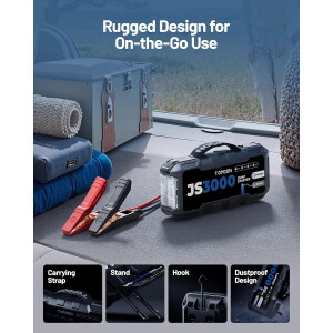 TOPDON JS3000 Jump Starter 3000A Auto Booster Powerbank 24000mAh 12V