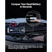 TOPDON JS3000 Jump Starter 3000A Auto Booster Powerbank 24000mAh 12V