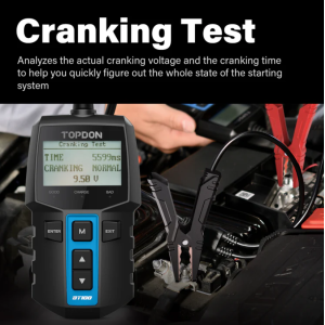 TOPDON BT100 Autobatterietester 12V Batterie Tester LCD Anzeige 100‑2000A