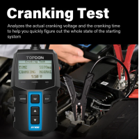 TOPDON BT100 Autobatterietester 12V Batterie Tester LCD Anzeige 100‑2000A