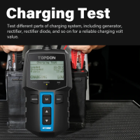 TOPDON BT100 Autobatterietester 12V Batterie Tester LCD Anzeige 100‑2000A