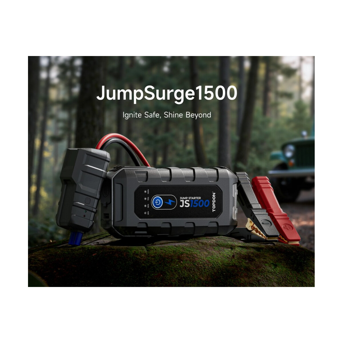 TOPDON JS1500 Jump Starter 1500A 10000mAh Auto Booster Power