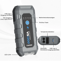 TOPDON VS1200 Jump Starter 1200A 12V Auto Booster Powerbank LED Starthilfe