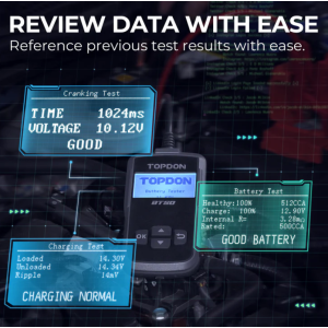 TOPDON BT50 Autobatterietester 12V Batterie Diagnose 100‑2000A LCD