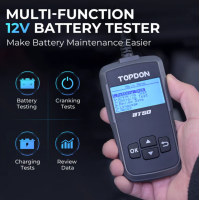 TOPDON BT50 Autobatterietester 12V Batterie Diagnose 100‑2000A LCD