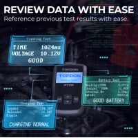 TOPDON BT50 Autobatterietester 12V Batterie Diagnose 100‑2000A LCD