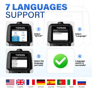 TOPDON ArtiLink300 OBD2 Diagnosegerät OBDII Code Reader 1,77 Zoll Farbdisplay