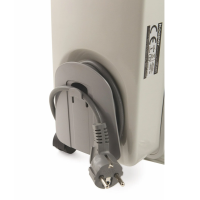 Kooper Santorini Sette Ölradiator 1500W 7 Elemente Thermostat Rollen Weiß