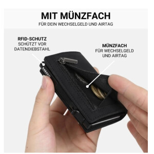 Darako Future Wallet Slim Geldbörse RFID NFC Schutz Kartenetui