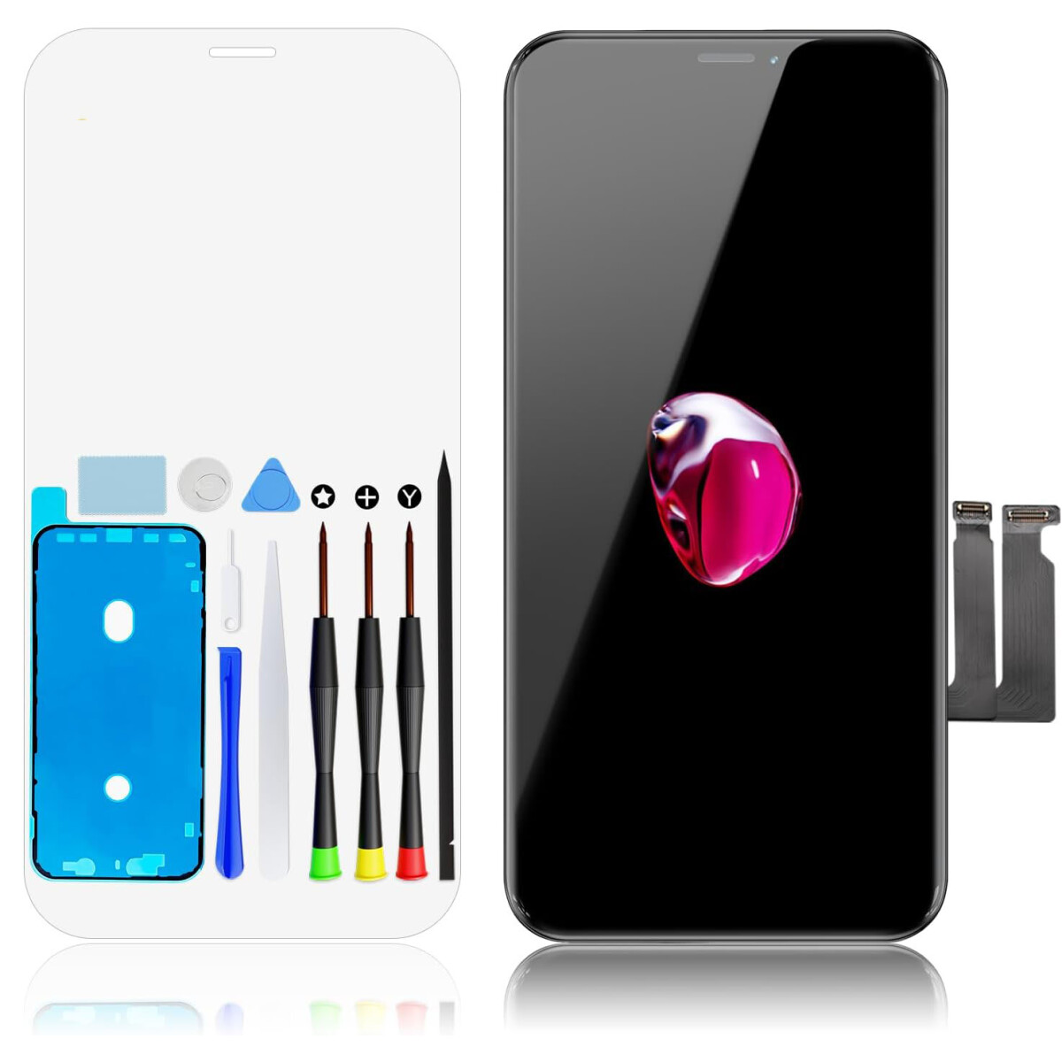 GOLDWANGWANG iPhone 12 Display Ersatz 6, box