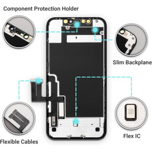 GOLDWANGWANG iPhone 12 Display Ersatz 6,1 Zoll LCD Touchscreen Full Set