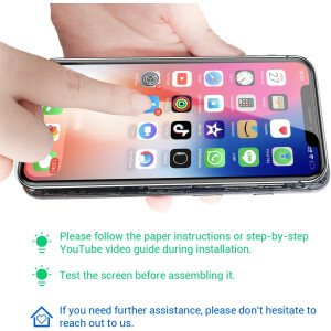 GOLDWANGWANG iPhone 12 Display Ersatz 6,1 Zoll LCD Touchscreen Full Set