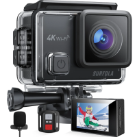 Surfola SF630 Action Kamera 4K Unterwasserkamera 60FPS Touchscreen WLAN