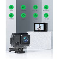 Surfola SF630 Action Kamera 4K Unterwasserkamera 60FPS Touchscreen WLAN