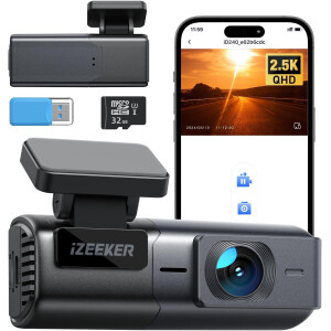 iZEEKER iD240 Dashcam Auto WiFi APP Steuerung 2,5K 170° Weitwinkel G-Sensor
