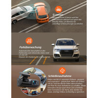 iZEEKER iD240 Dashcam Auto WiFi APP Steuerung 2,5K 170° Weitwinkel G-Sensor