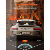 iZEEKER iD240 Dashcam Auto WiFi APP Steuerung 2,5K 170° Weitwinkel G-Sensor