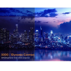 Apeman LC650 Beamer 1080P Full HD Heimkino Projektor 300 Zoll Bildschirm