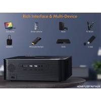 Apeman LC650 Beamer 1080P Full HD Heimkino Projektor 300 Zoll Bildschirm