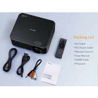 Apeman LC650 Beamer 1080P Full HD Heimkino Projektor 300 Zoll Bildschirm