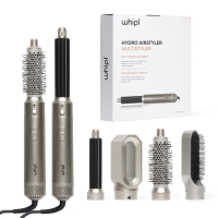 Whipl AirStyler Haartrockner Stylinggerät 5 AufsätzeTitan-Silber