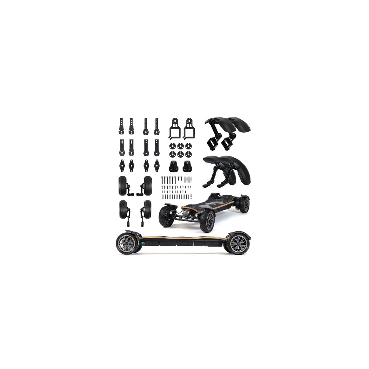 Lorentz Major Fenders Schutzbleche E‑Skateboard mit Front &a