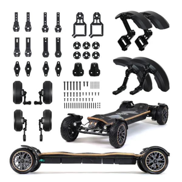 Lorentz Major Fenders Schutzbleche E‑Skateboard mit Front & Rücklicht