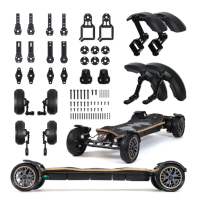 Lorentz Major Fenders Schutzbleche E‑Skateboard mit Front & Rücklicht