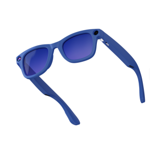 G300 KI Smart Glasses 8MP Kamera AI Übersetzung WLAN Bluetooth Touch -Blau-