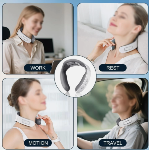 11-in-1 Nackenmassagegerät Sanfte Vibrationsmassage Wärmetherapie Ergonomisch