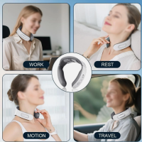 11-in-1 Nackenmassagegerät Sanfte Vibrationsmassage Wärmetherapie Ergonomisch