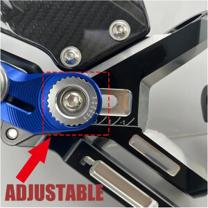 Carbon CNC Rear Footrest + Pedal Set für BMW S1000RR S1000R 2019-2022