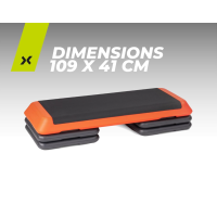 TREXO Aerobic Stepper AS01 Fitness Step Board höhenverstellbar 250kg Orange