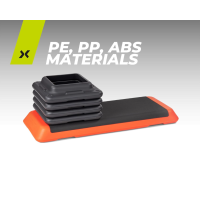 TREXO Aerobic Stepper AS01 Fitness Step Board höhenverstellbar 250kg Orange