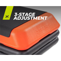 TREXO Aerobic Stepper AS01 Fitness Step Board höhenverstellbar 250kg Orange