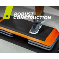 TREXO Aerobic Stepper AS01 Fitness Step Board höhenverstellbar 250kg Orange