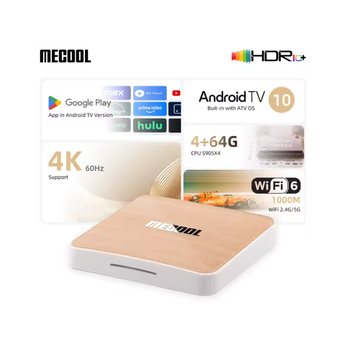 MECOOL KM6 Deluxe TV Box Android 10 WiFi box