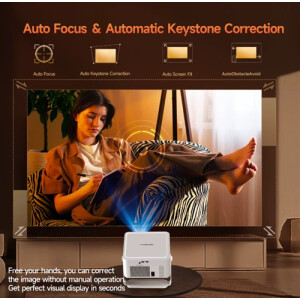 Magcubic HY450 MAX LED Projektor Android 14 1080P Wifi6 Autofokus