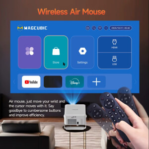 Magcubic HY450 MAX LED Projektor Android 14 1080P Wifi6 Autofokus