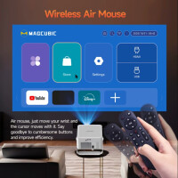 Magcubic HY450 MAX LED Projektor Android 14 1080P Wifi6 Autofokus