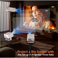 Magcubic HY450 MAX LED Projektor Android 14 1080P Wifi6 Autofokus