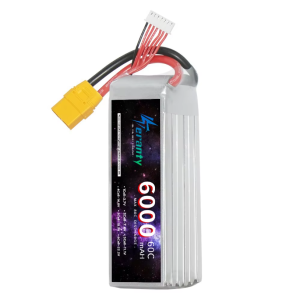 Teranty 6000mAh 6S 22.2V 60C RC Lipo Batterie XT90 Connector