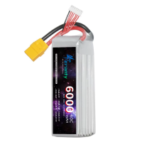 Teranty 6000mAh 6S 22.2V 60C RC Lipo Batterie XT90 Connector
