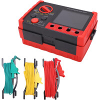 Fockety GT5105A Erdungswiderstandsmesser Digital 2000Ω LCD mit Koffer