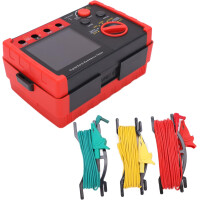 Fockety GT5105A Erdungswiderstandsmesser Digital 2000Ω LCD mit Koffer